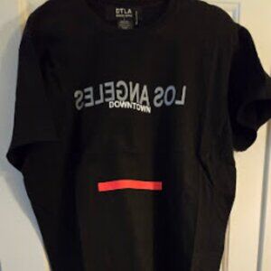 DTLA BRAND BLACK SHORT SLEEVE TEE